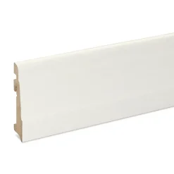 GoodHome Plinthe Pour Parquet Et Stratifié<Plinthe MDF Blanc art déco 220 x 10 cm Décor 10 (vendue à la pièce)