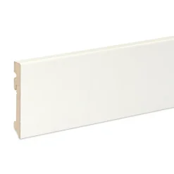 GoodHome Plinthe Pour Parquet Et Stratifié<Plinthe MDF Blanc contemporaine 220 x 10 cm Décor 10 (vendue à la pièce)