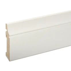 GoodHome Plinthe MDF Blanc 220 x 10 cm Décor 10 (vendue à la pièce)- Plinthe Pour Parquet Et Stratifié