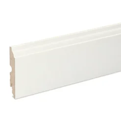 GoodHome Plinthe MDF Blanc 220 x 9 cm Décor 10 (vendue à la pièce)- Plinthe Pour Parquet Et Stratifié