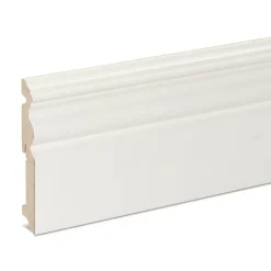 GoodHome Plinthe Pour Parquet Et Stratifié<Plinthe MDF Blanc 220 x 12 cm Décor 10 (vendue à la pièce)