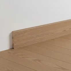 GoodHome Plinthe MDF, effet chêne blond , décor 150, H.8 cm x 220 cm ép.13 mm (vendue à la pièce)- Plinthe Pour Parquet Et Stratifié