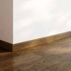GoodHome Plinthe Pour Parquet Et Stratifié|Plinthe Bois<Plinthe MDF, effet chêne brun , décor 385, H.8 cm x L.220cm x ép.13 mm, résistant à l'eau (vendue à la pièce)