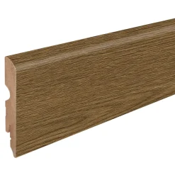 GoodHome Plinthe Pour Parquet Et Stratifié|Plinthe Bois<Plinthe MDF, effet chêne brun , décor 385, H.8 cm x L.220cm x ép.13 mm, résistant à l'eau (vendue à la pièce)