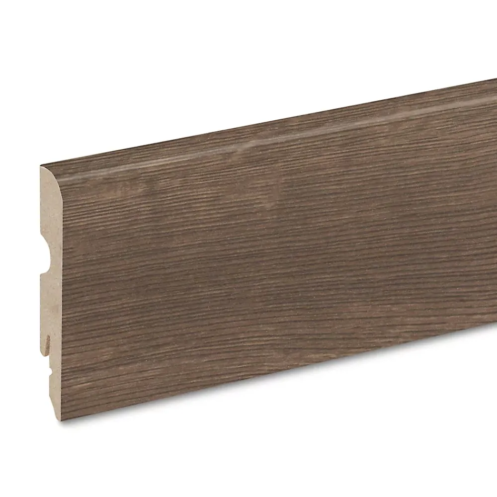GoodHome Plinthe MDF, effet chêne brun , décor 210, H.8 cm x L.220 cm x ép.13 mm (vendue à la pièce)- Plinthe Pour Parquet Et Stratifié