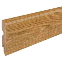 GoodHome Plinthe MDF, effet chêne miel , décor 160, H.8 cm x L.220 cm x ép.13 mm, résistant à l'eau, (vendue à la pièce)- Plinthe Bois|Plinthe Bois