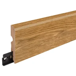 GoodHome Plinthe MDF, effet chêne miel , décor 160, H.8 cm x L.220 cm x ép.13 mm, résistant à l'eau, (vendue à la pièce)- Plinthe Bois|Plinthe Bois