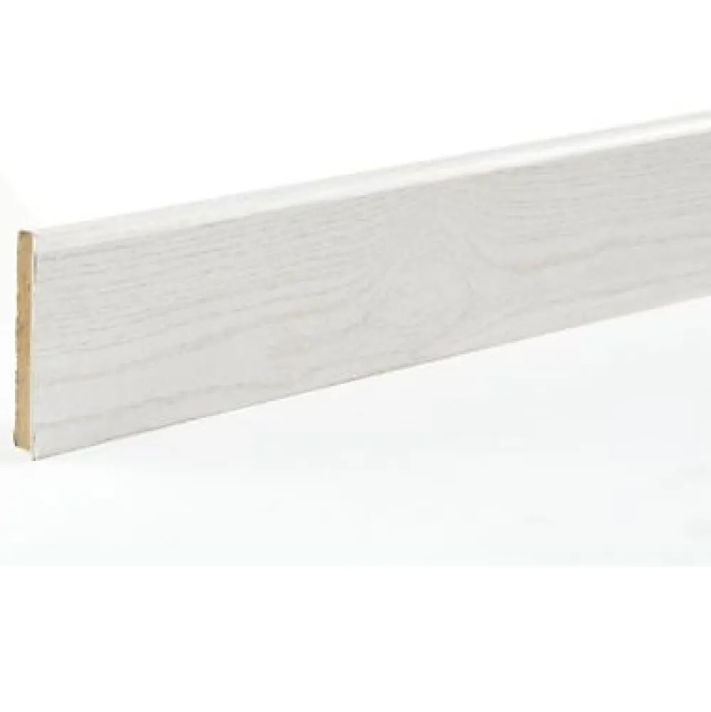 Plinthe MDF frêne blanc L.220 x l.7 x ep. 1 cm- Lambris Mural