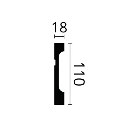 Noel & Marquet Plinthe Pour Parquet Et Stratifié<Plinthe NMC WALLSTYL FD11 Profil de décoration