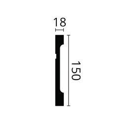 Noel & Marquet Plinthe NMC WALLSTYL FD15 Profil de décoration- Plinthe Pour Parquet Et Stratifié
