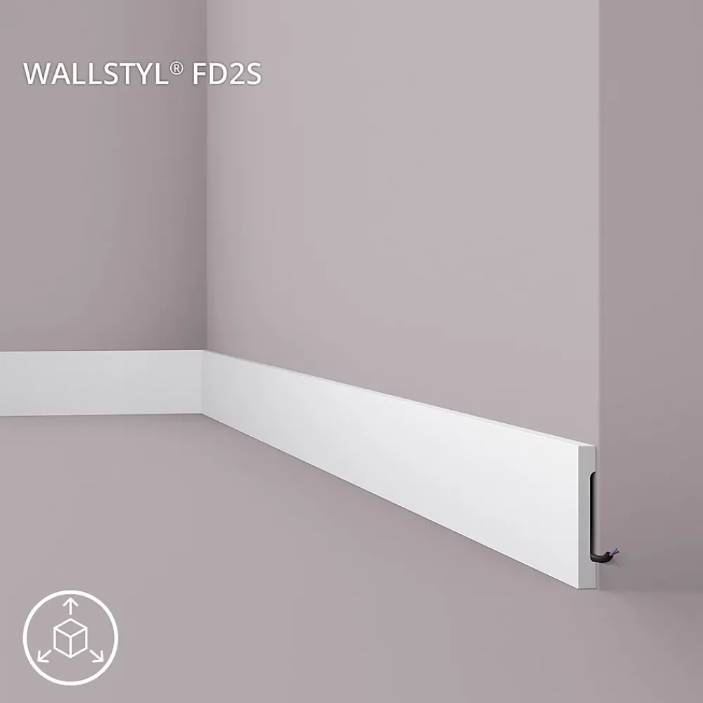 Noel & Marquet Plinthe NMC WALLSTYL FD2S Moulure décorative Cimaise Encadrement de porte- Moulure