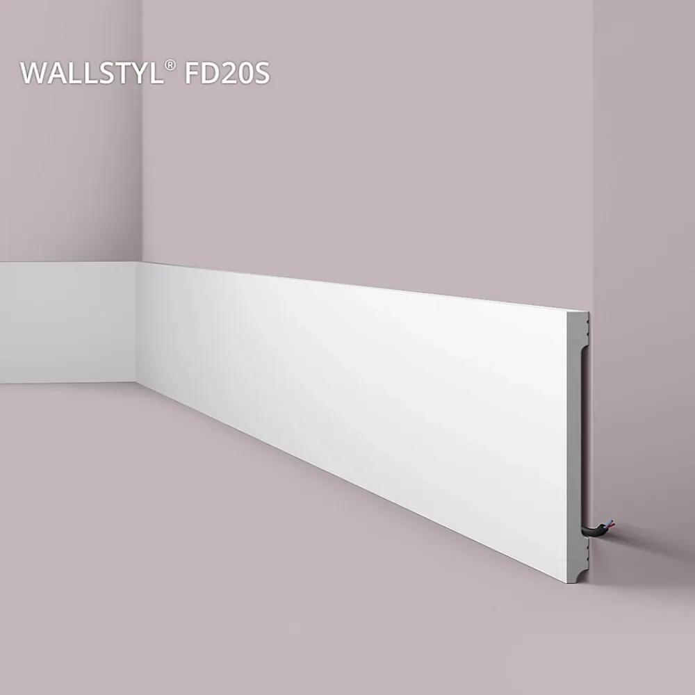 Noel & Marquet Plinthe NMC WALLSTYL FD20S Moulure décorative Moulure en stuc- Plinthe Pour Parquet Et Stratifié