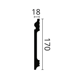Noel & Marquet Plinthe NMC WALLSTYL FL17 Profil de décoration- Plinthe Pour Parquet Et Stratifié