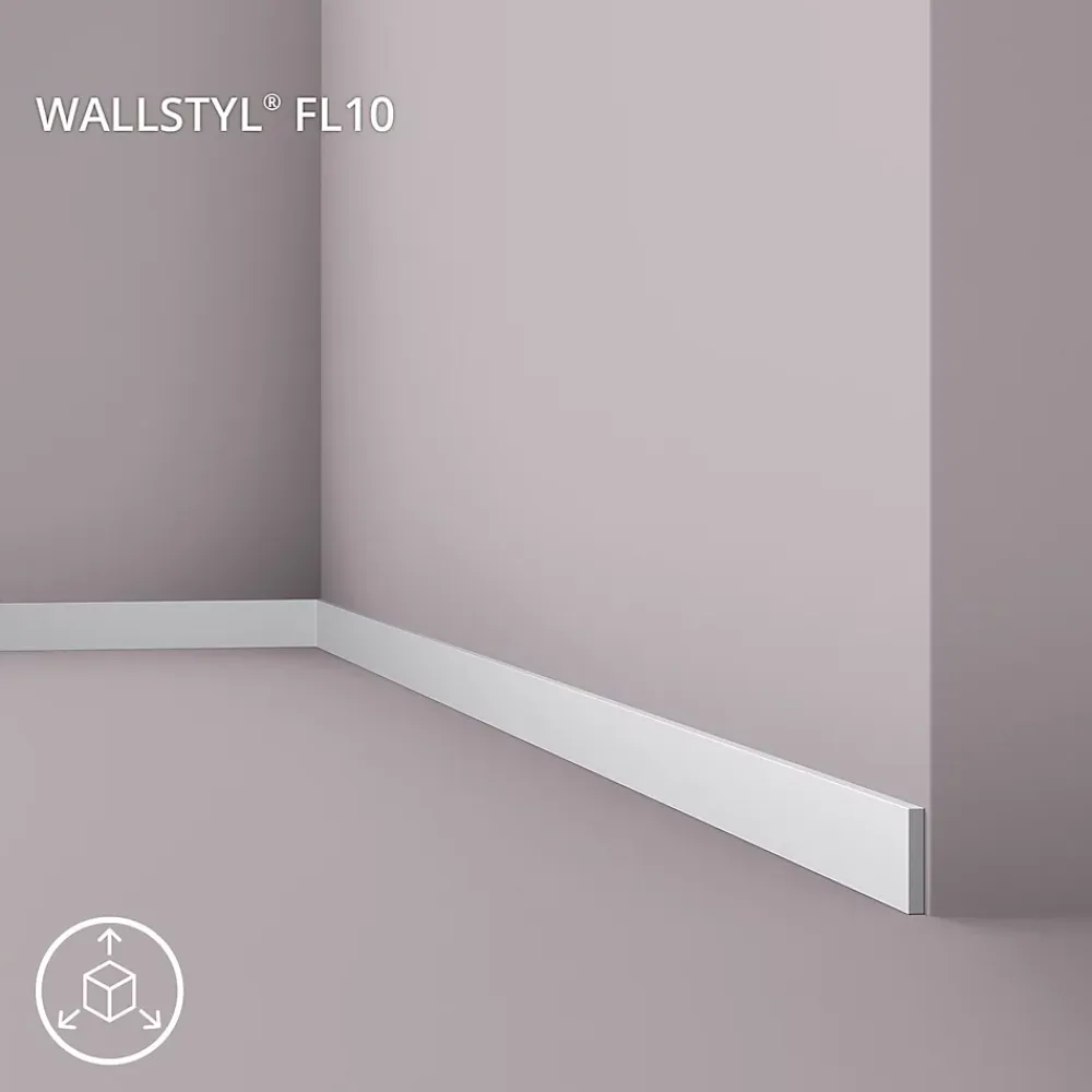 Noel & Marquet Plinthe NMC WALLSTYL FL10 Profil de décoration- Plinthe Pour Parquet Et Stratifié