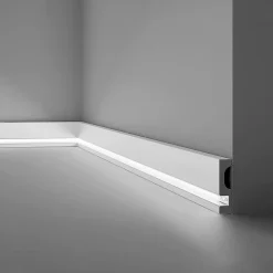 Noel & Marquet Plinthe NMC WALLSTYL IL11 Moulure décorative Corniche de plafond Éclairage indirect- Plinthe Pour Parquet Et Stratifié