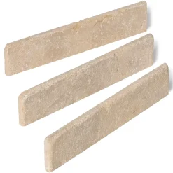 Ro'Ma Nature Plinthe Pierre de l'Atlas Beige 40x8x1,5 cm Vieillie (lot de 10 soit 4 mètres) -- Plinthe Pour Carrelage Sol