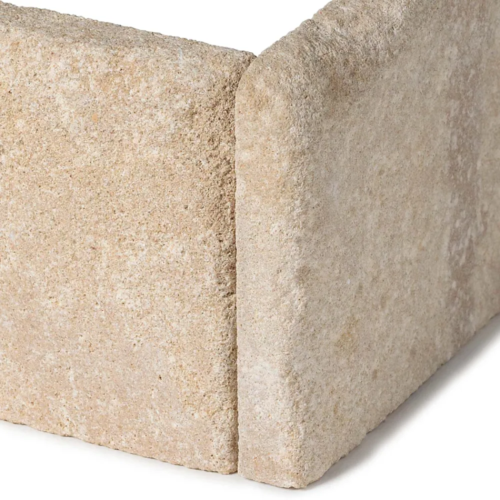 Ro'Ma Nature Plinthe Pierre de l'Atlas Beige 40x8x1,5 cm Vieillie (lot de 10 soit 4 mètres) -- Plinthe Pour Carrelage Sol