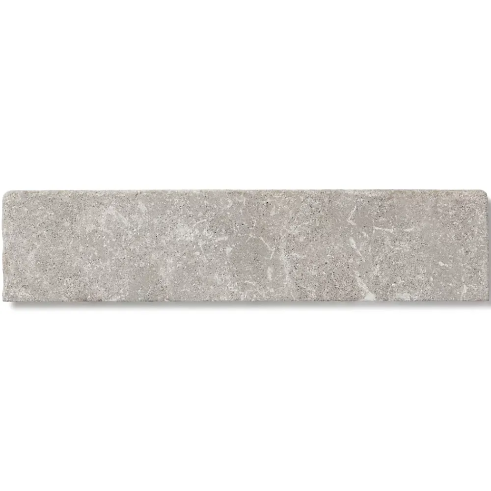 Ro'Ma Nature Plinthe Pierre de l'Atlas Gris 40x8x1,5 cm Vieillie (lot de 10 soit 4 mètres) -- Plinthe Pour Carrelage Sol