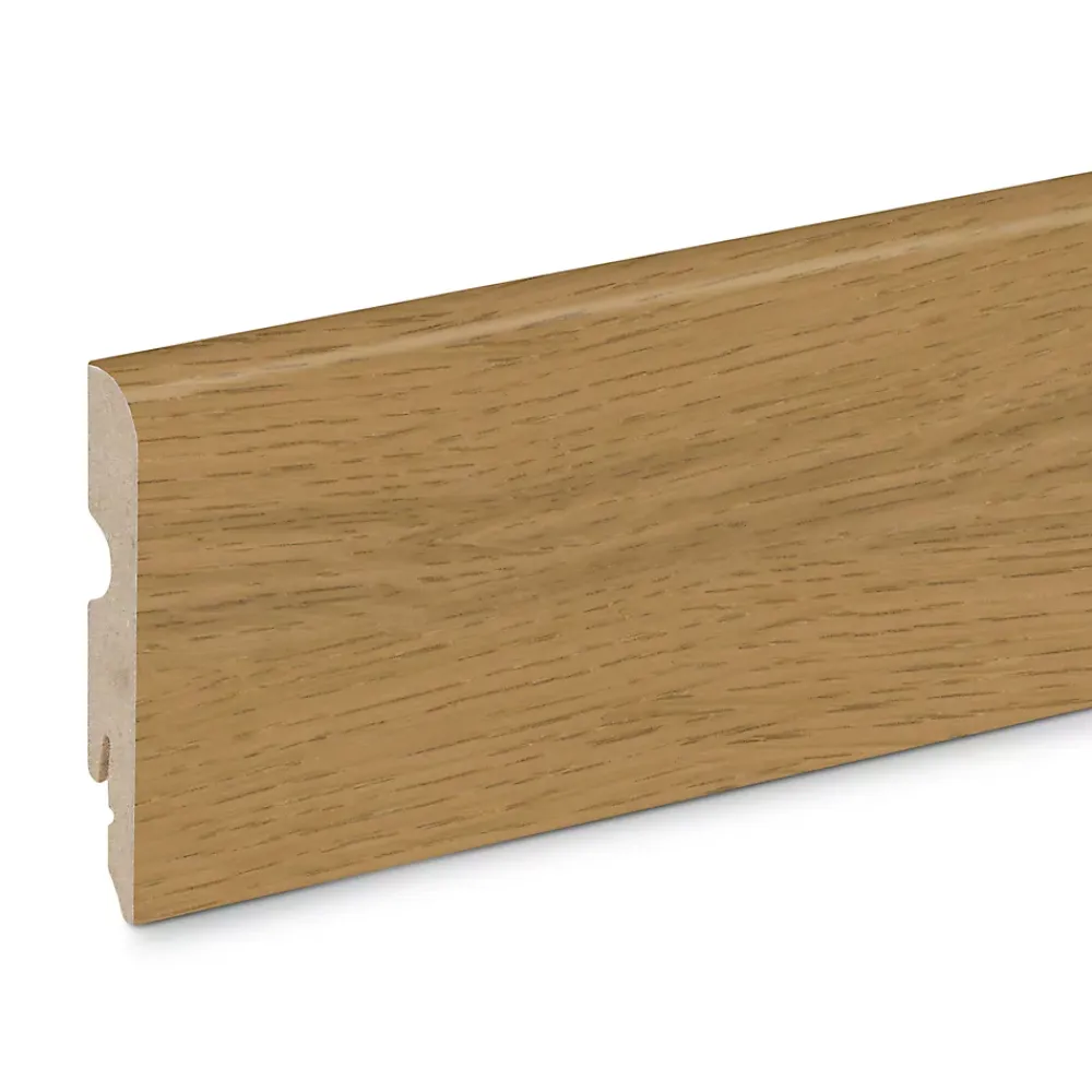 GoodHome Plinthe Pour Parquet Et Stratifié<Plinthe Plaquée bois Décor 275 vernis blond (vendue à la pièce)