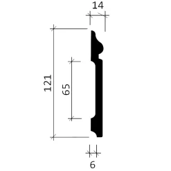 Profhome Plinthe 153108 Moulure décorative- Plinthe Pour Parquet Et Stratifié
