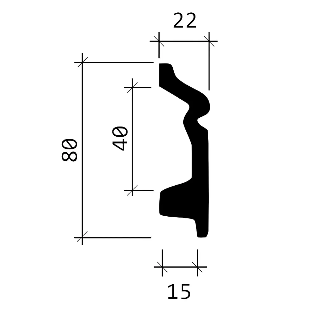 Profhome Plinthe 153107 Moulure décorative- Plinthe Pour Parquet Et Stratifié