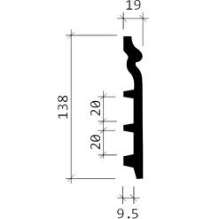 Profhome Plinthe Pour Parquet Et Stratifié<Plinthe 153110 Moulure décorative