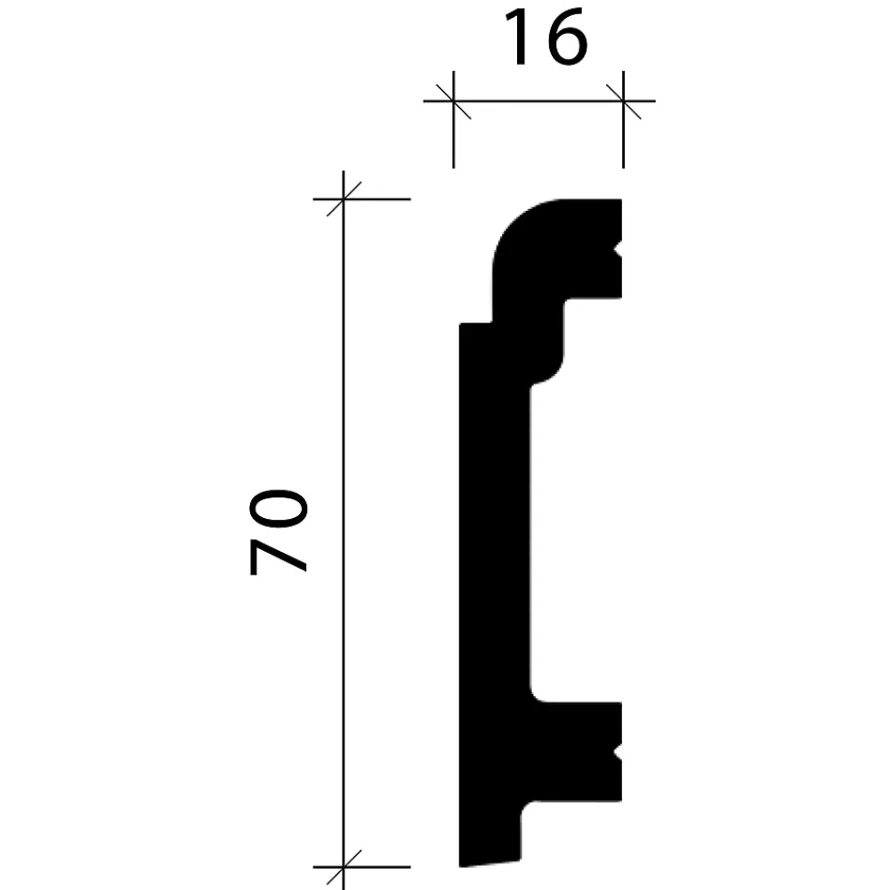 Profhome Plinthe 653115 Planchette 2 m- Plinthe Pour Parquet Et Stratifié