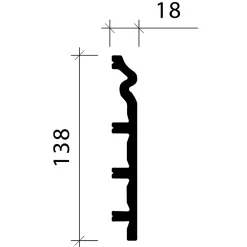 Profhome Plinthe 653110 Planchette 2 m- Plinthe Pour Parquet Et Stratifié