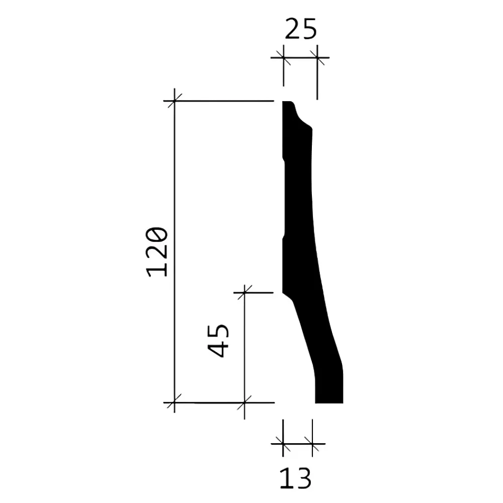 Profhome Plinthe Pour Parquet Et Stratifié<Plinthe 153104F Moulure décorative flexible