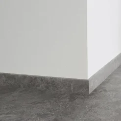 Tarkett Plinthe PVC béton anthracite 196 x 6 cm (lot de 5)- Plinthe Pour Sol En Vinyle Et Pvc