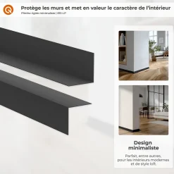 Quest Plinthe Pour Sol En Vinyle Et Pvc<Plinthe PVC rigide 50x20 mm, Plinthe murale autocollante, decorative, 200 cm, marron