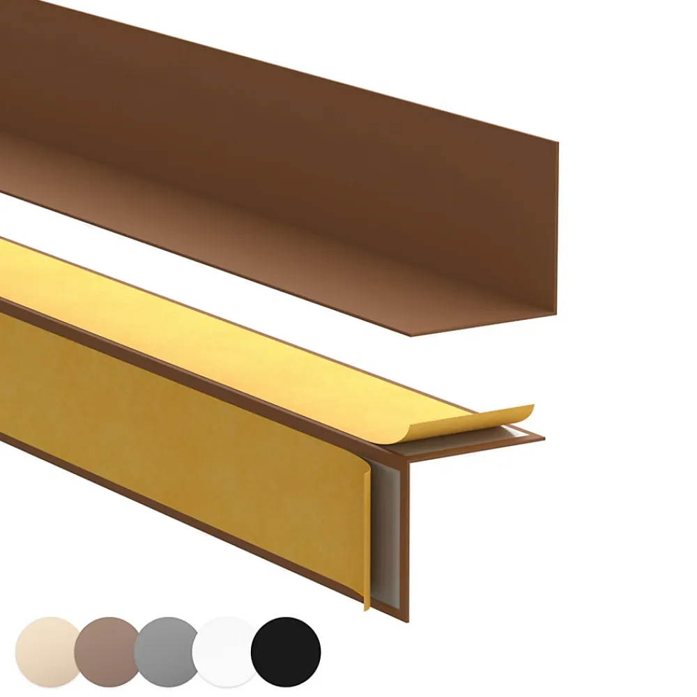 Quest Plinthe Pour Sol En Vinyle Et Pvc<Plinthe PVC rigide 50x20 mm, Plinthe murale autocollante, decorative, 200 cm, marron