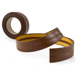 Quest Plinthe Souple Auto-Adhésive en PVC 25x25mm, 10m, Bande Élastique pour Finitions et Étanchéité des Jonctions, bronze- Plinthe Pour Sol En Vinyle Et Pvc