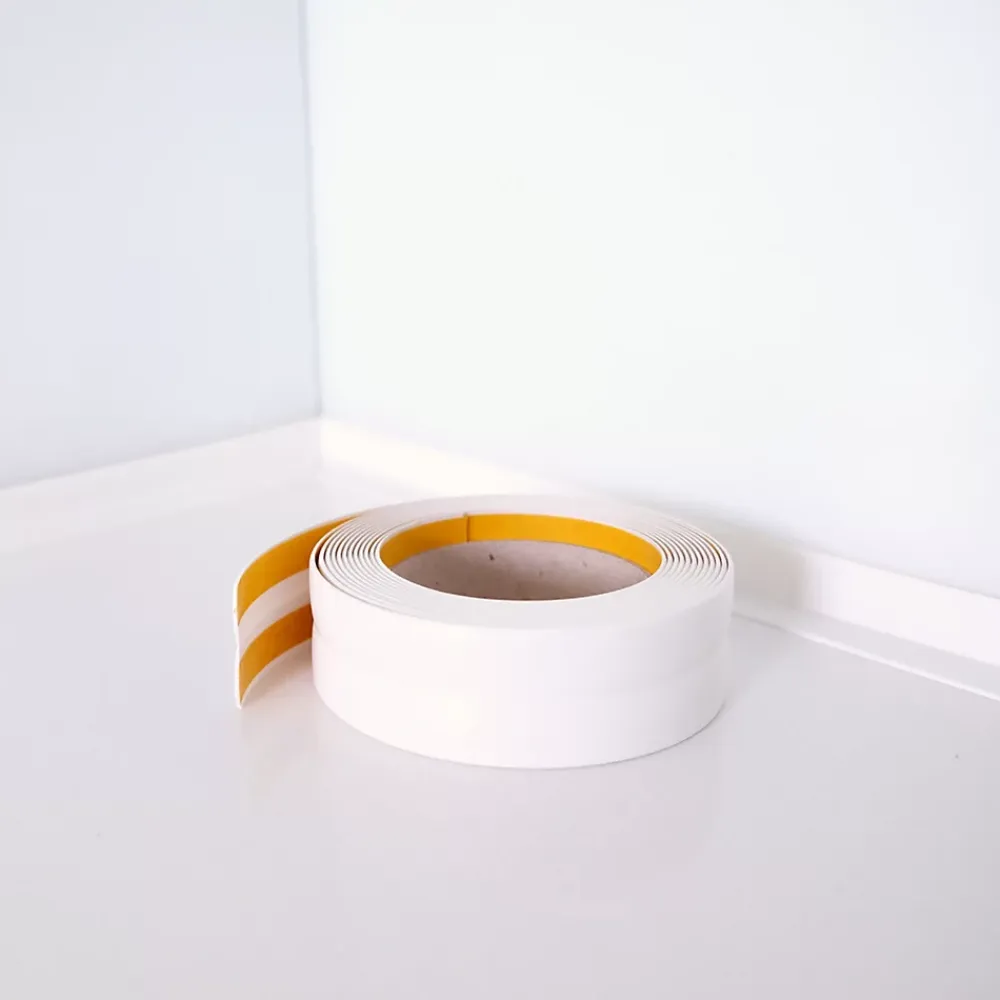 Quest Plinthe Souple Auto-Adhésive en PVC 25x25mm, 10m, Bande Élastique pour Finitions et Étanchéité des Jonctions, bronze- Plinthe Pour Sol En Vinyle Et Pvc
