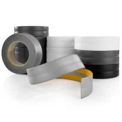 Quest Plinthe Souple Auto-Adhésive en PVC 25x25mm, 10m, Bande Élastique pour Finitions et Étanchéité des Jonctions, bronze- Plinthe Pour Sol En Vinyle Et Pvc