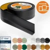 Quest Plinthe Souple Auto-Adhésive en PVC 50x20mm, 5m, Bande Flexible, Facile à Installer, sur Toutes les Surfaces, noir- Plinthe Pour Sol En Vinyle Et Pvc