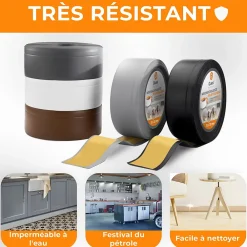 Quest Plinthe Souple Auto-Adhésive en PVC 70x20mm, 10m, Bande Flexible, Facile à Installer, Adaptée à Toutes Surface, olive- Plinthe Pour Sol En Vinyle Et Pvc
