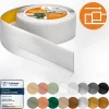 Quest Plinthe Pour Sol En Vinyle Et Pvc<Plinthe Souple Auto-Adhésive en PVC 50x20mm, 10m, Bande Flexible, Facile à Installer, sur Toutes les Surfaces, gris clair