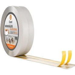 Quest Plinthe Souple Auto-Adhésive en PVC 18x18mm, 20m, Bande Élastique pour Finitions et Étanchéité des Jonctions, gris clair- Plinthe Pour Sol En Vinyle Et Pvc