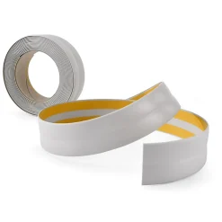 Quest Plinthe Pour Sol En Vinyle Et Pvc<Plinthe Souple Auto-Adhésive en PVC 18x18mm, 15m, Bande Élastique pour Finitions et Étanchéité des Jonctions, gris clair
