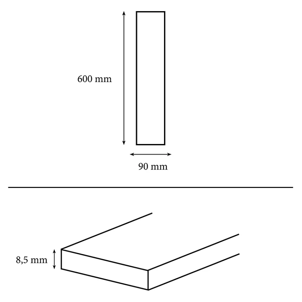 GoodHome Plinthe Pour Carrelage Sol<Plinthes en carrelage effet marbre blanc mat L.60 x l.7,5 cm x ép.8,5 mm, Aruma