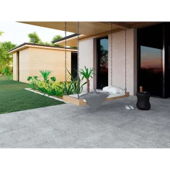 Gioia Materia Plinthes pour Carrelage grès cérame effet terrazzo Wind - Gris - Plinthe 100x7.5cm boîte de 0.51 ml - Gris- Carrelage Sol Pour Wc|Carrelage Sol Uni
