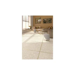Gioia Materia Plinthes pour Carrelage grès cérame effet terrazzo PORTOFINO - Crème - Sable - Plinthe 60x10 cm boîte de 01.02 ml - Crème - Sable- Carrelage Sol Pour Salle De Bains|Carrelage Sol Uni