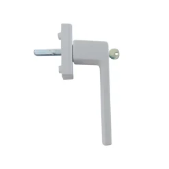 Acbat Poignée De Fenêtre<Poignée alu à clé blanc pour fenêtre L.115 mm