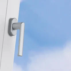 Acbat Poignée De Fenêtre<Poignée alu anodisé aspect inox Hamburg pour fenêtre L.129mm