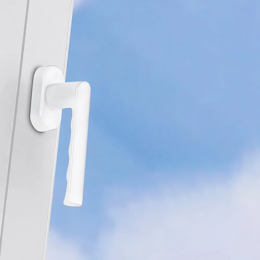 Acbat Poignée De Fenêtre<Poignée alu laqué blanc Hamburg pour fenêtre L.129mm