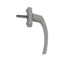 GoodHome Poignée aluminium pour fenêtre bois argent RAL 9006- Poignée De Fenêtre