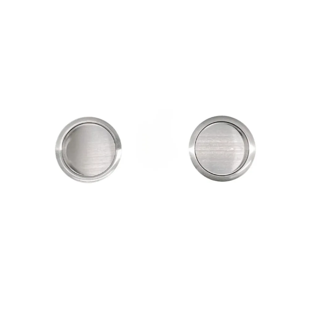 Reivilo Poignée cuvette encastrée ronde pour porte coulissante- Poignée De Porte