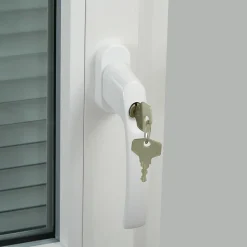 Poignée De Fenêtre<Poignée de fenêtre avec clé Minia PVC blanc l.2,9 x H.15,4 x P.6 cm