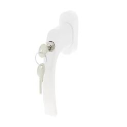 Poignée De Fenêtre<Poignée de fenêtre avec clé Minia PVC blanc l.2,9 x H.15,4 x P.6 cm